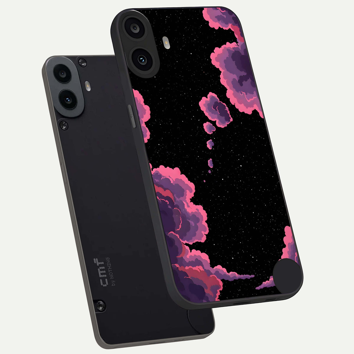  Cosmic Cloud Journey phone case For CMF Phone 1 showing premium glass back cover with detailed artwork