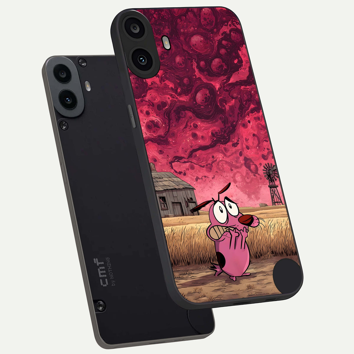  Courage Under Sky phone case For CMF Phone 1 showing premium glass back cover with detailed artwork