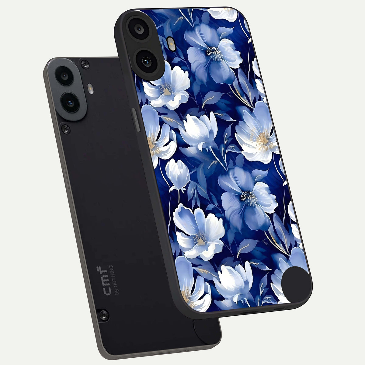  Cute Floral Patterns phone case For CMF Phone 1 showing premium glass back cover with detailed artwork