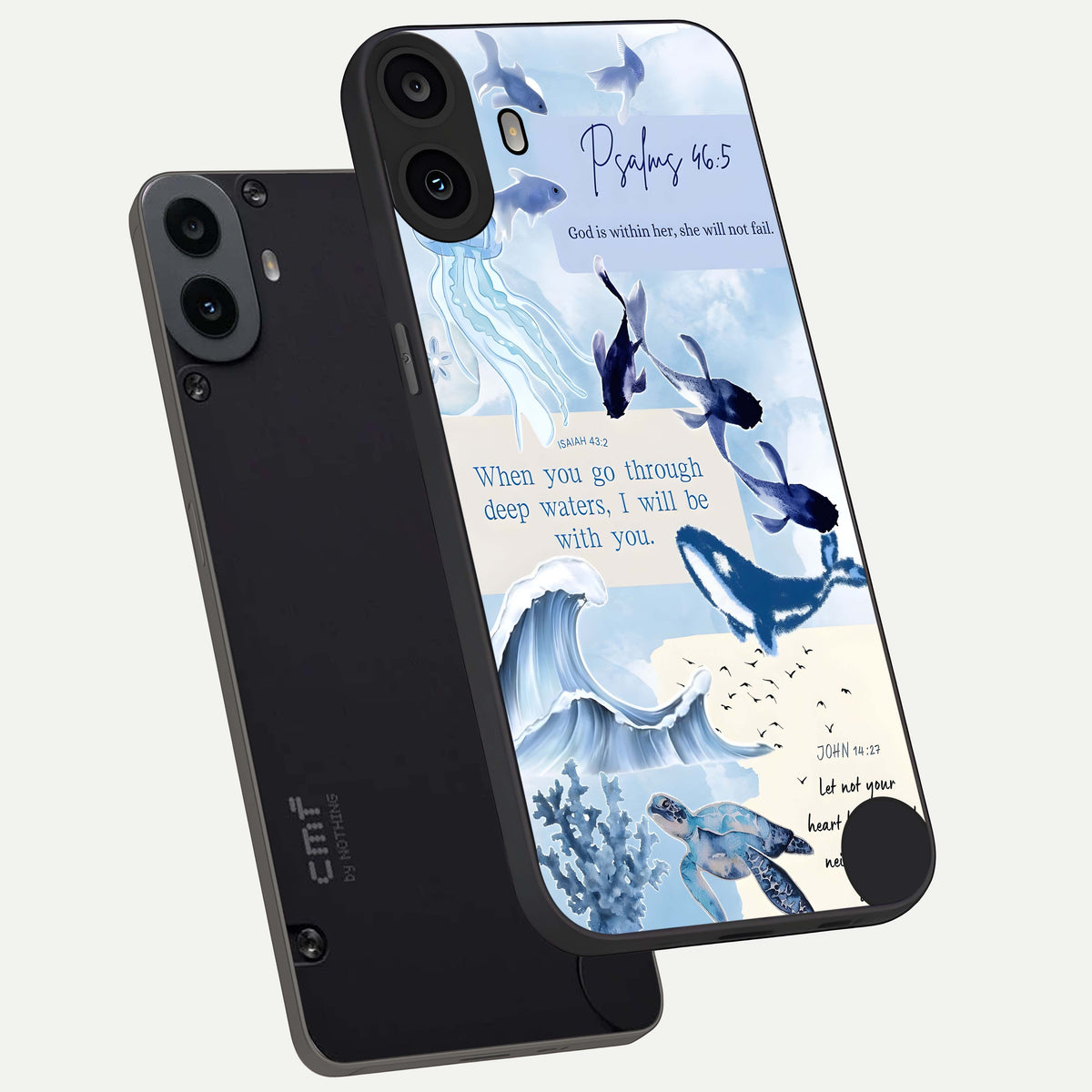  Faithful Ocean Promise phone case For CMF Phone 1 showing premium glass back cover with detailed artwork