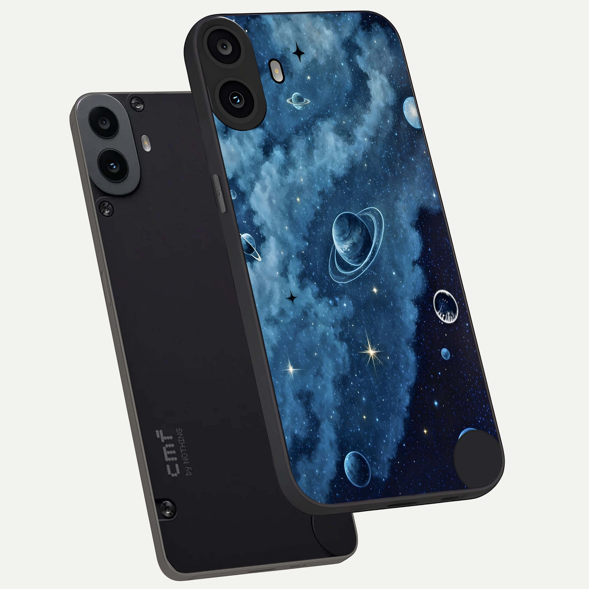  Galaxy Dream Space phone case For CMF Phone 1 showing premium glass back cover with detailed artwork