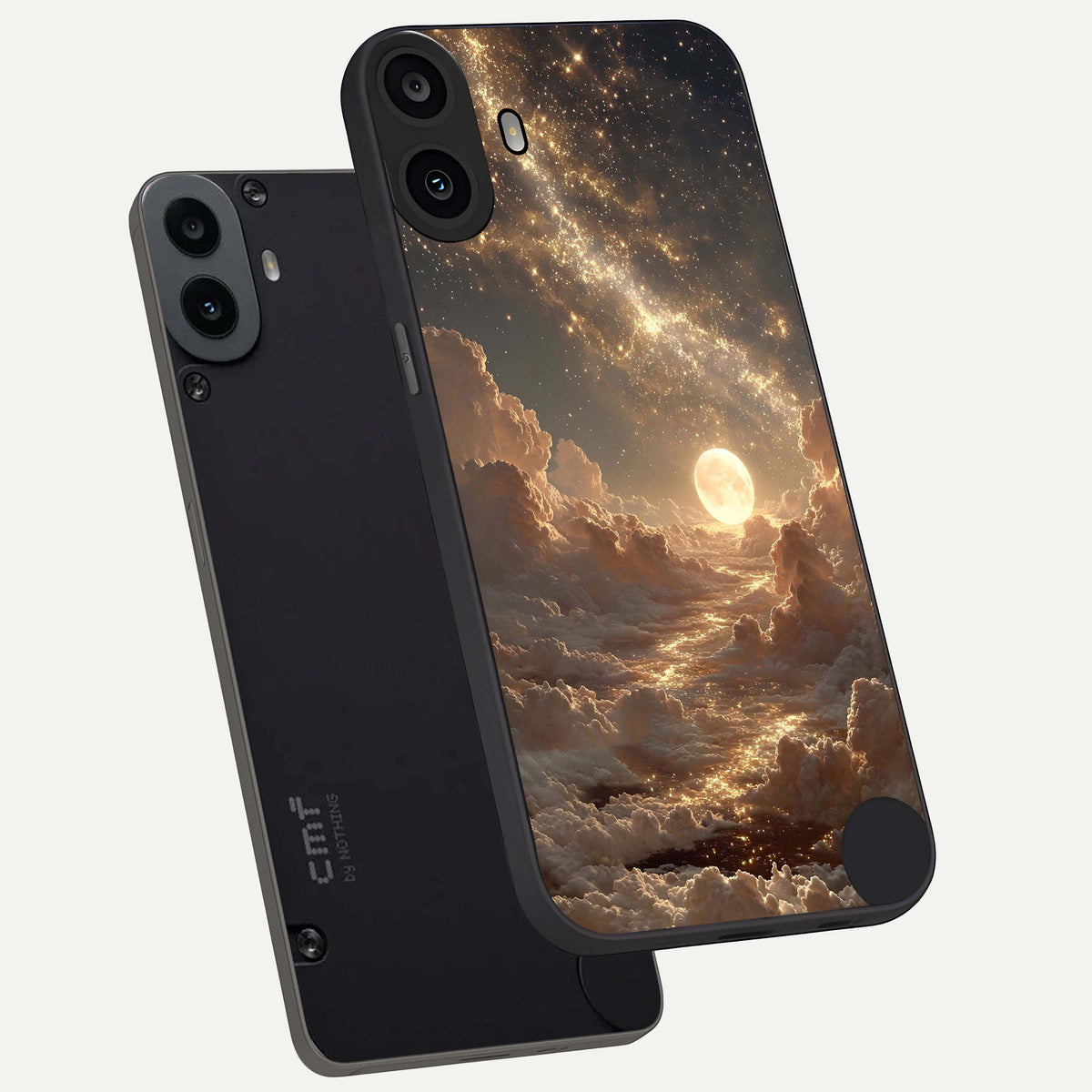  Golden Sky Dream phone case For CMF Phone 1 showing premium glass back cover with detailed artwork