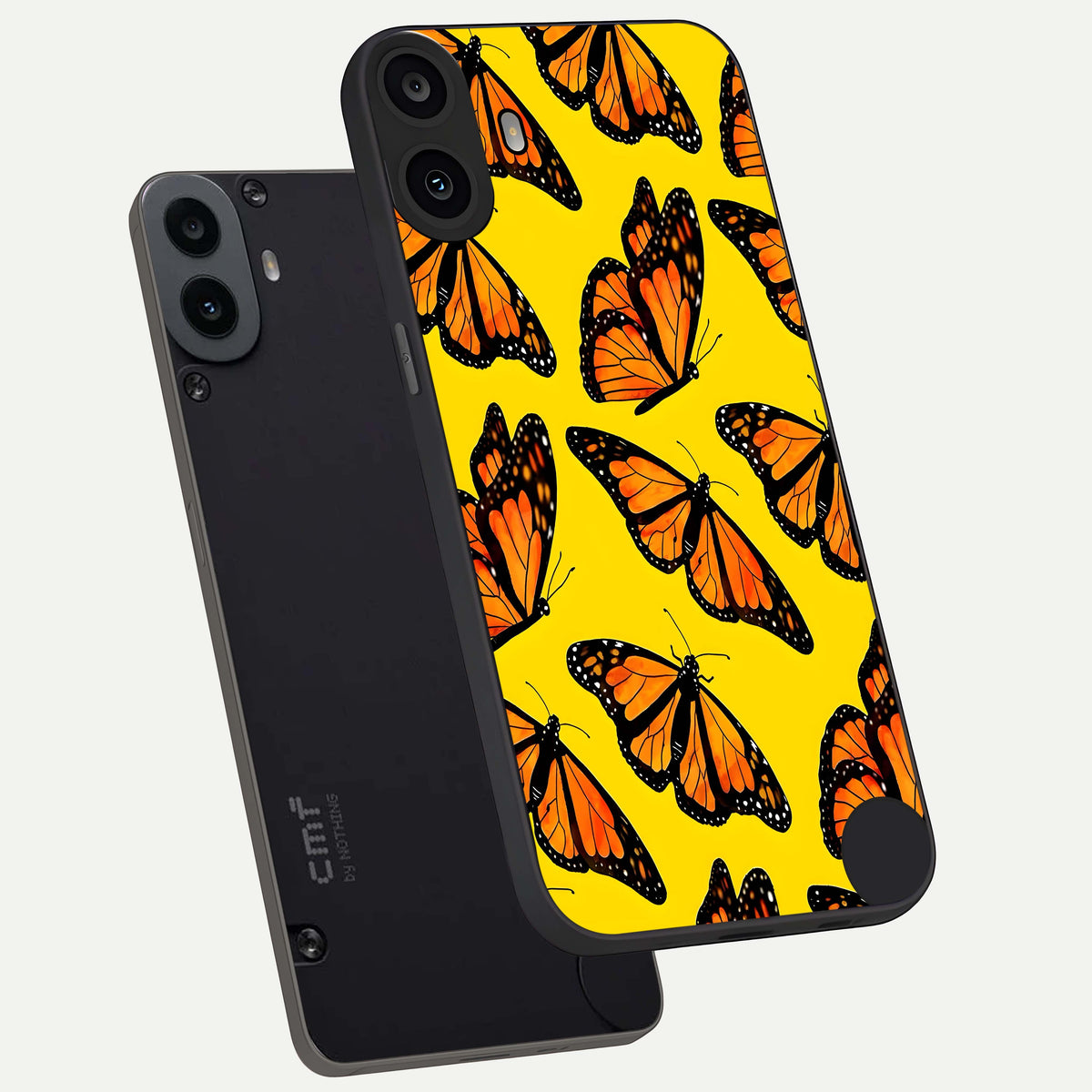  Golden Wing Flight phone case For CMF Phone 1 showing premium glass back cover with detailed artwork