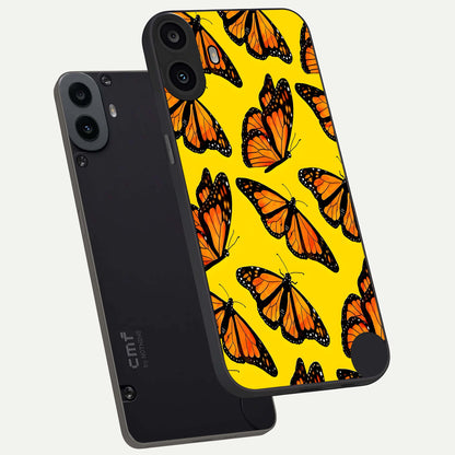  Golden Wing Flight phone case For CMF Phone 1 showing premium glass back cover with detailed artwork