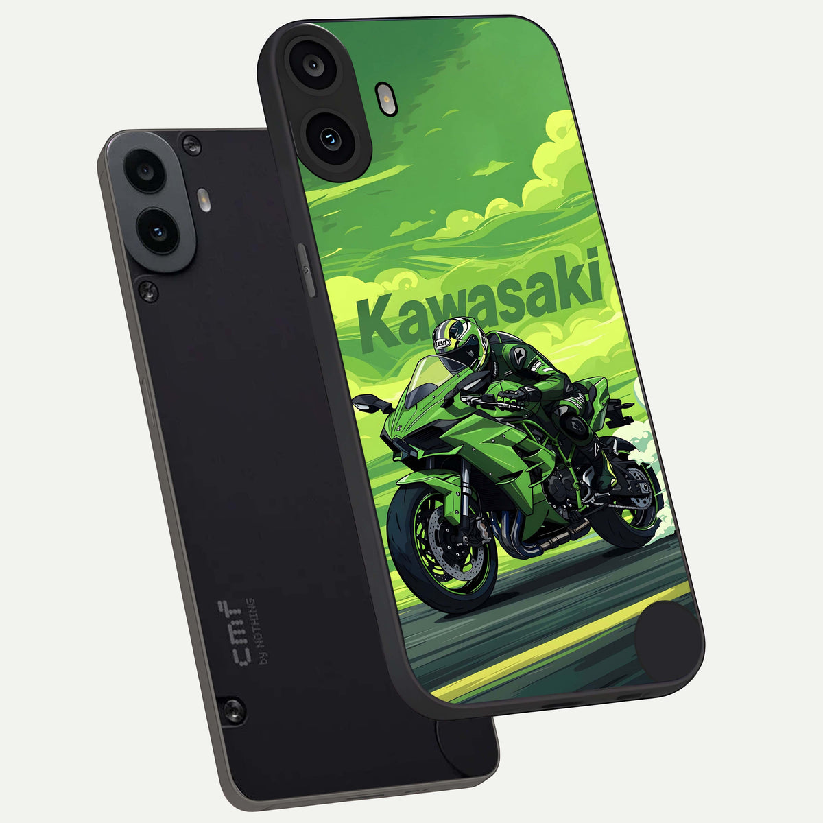 Greenery Sky phone case For CMF Phone 1 showing premium glass back cover with detailed artwork