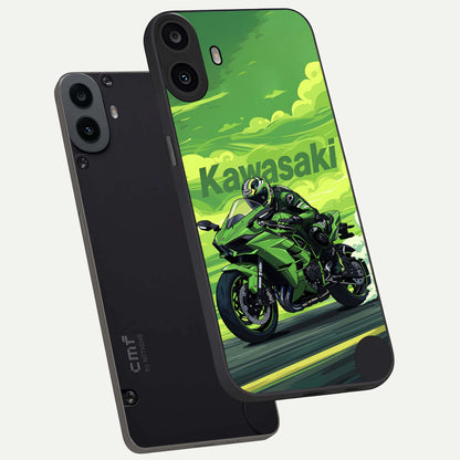  Greenery Sky phone case For CMF Phone 1 showing premium glass back cover with detailed artwork