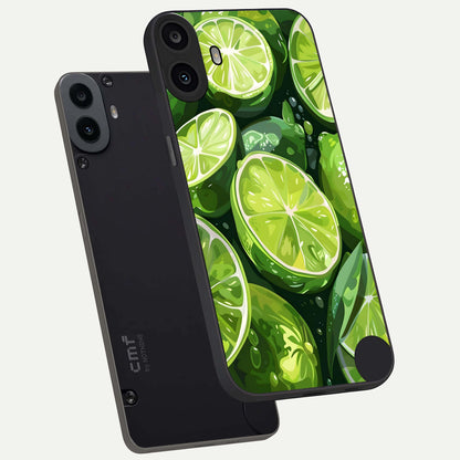  Green Kawasaki phone case For CMF Phone 1 showing premium glass back cover with detailed artwork