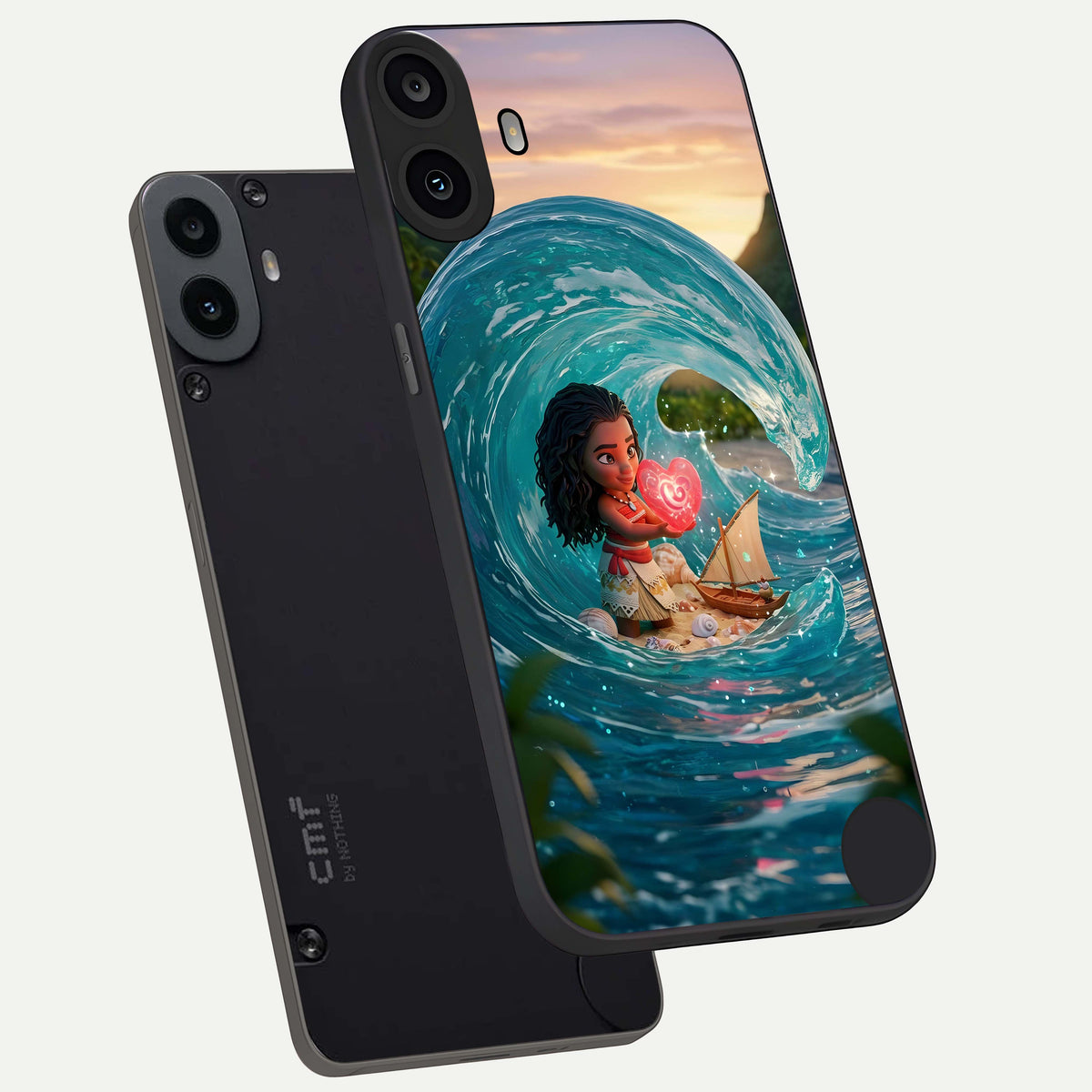  Heart of Ocean phone case For CMF Phone 1 showing premium glass back cover with detailed artwork