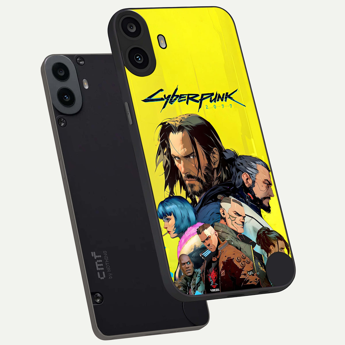  Neon Rebel Genesis phone case For CMF Phone 1 showing premium glass back cover with detailed artwork