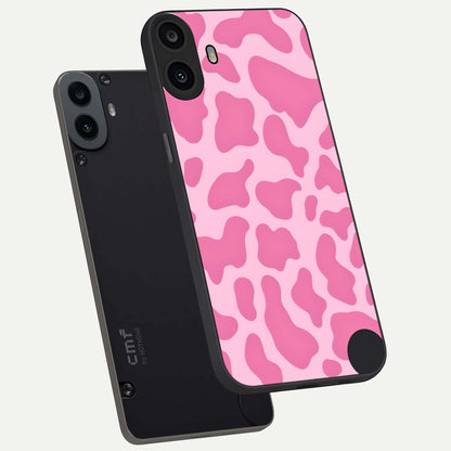  Pinkish Scenery phone case For CMF Phone 1 showing premium glass back cover with detailed artwork