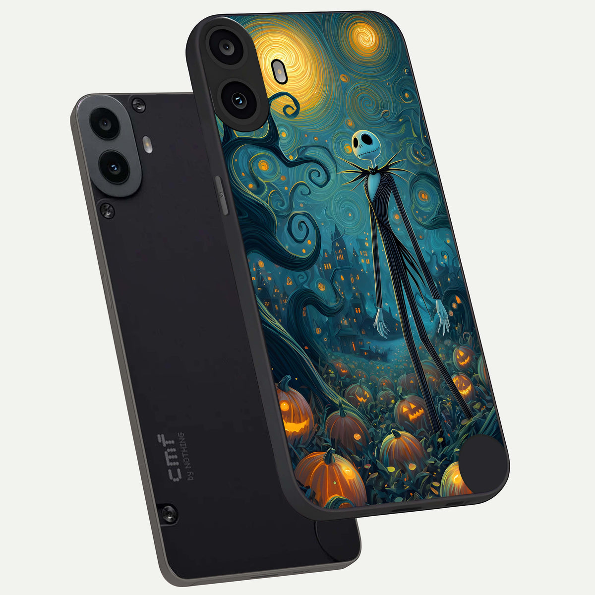  Pumpkin Moonlight Tale phone case For CMF Phone 1 showing premium glass back cover with detailed artwork