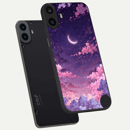  Sky Drift Clouds phone case For CMF Phone 1 showing premium glass back cover with detailed artwork