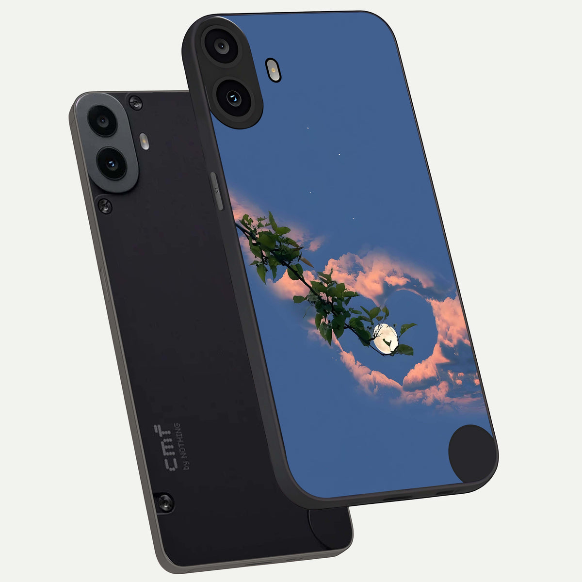  Sky Under Tree phone case For CMF Phone 1 showing premium glass back cover with detailed artwork