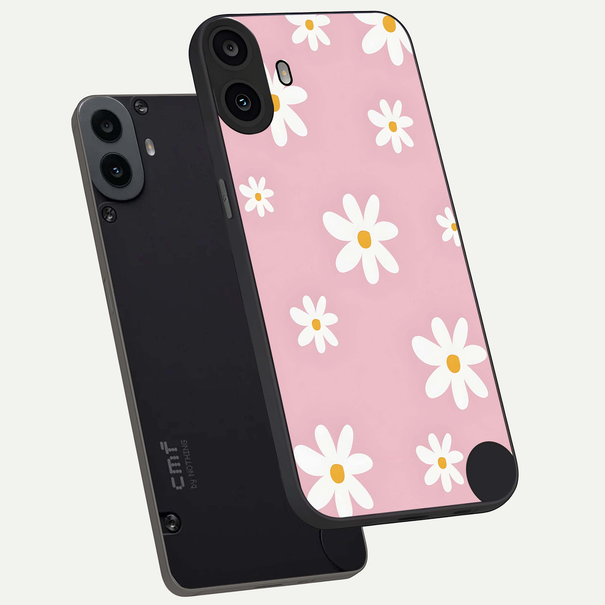  Soft Daisy Bliss phone case For CMF Phone 1 showing premium glass back cover with detailed artwork