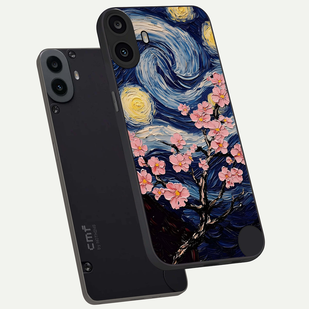  Van Gogh Scenery phone case For CMF Phone 1 showing premium glass back cover with detailed artwork