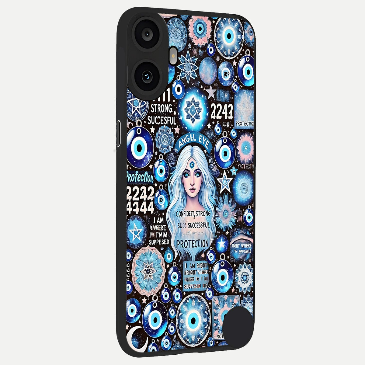  Angel Aura Shield back cover For CMF Phone 1 slim fit glass case with vibrant aesthetic design