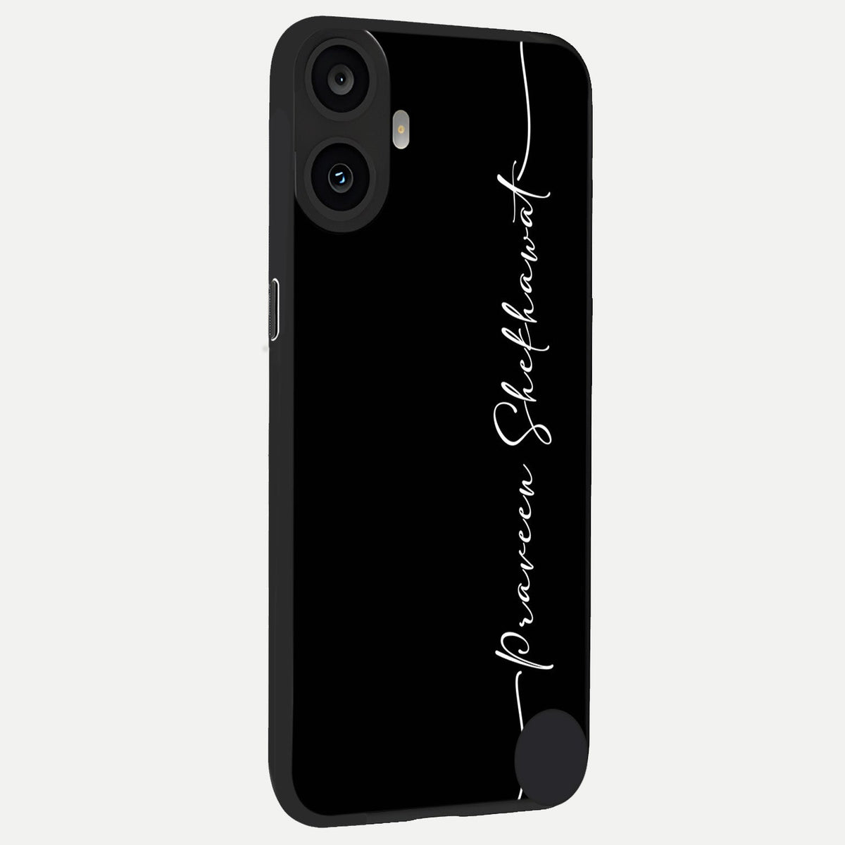 Black Tune Custom Name back cover For CMF Phone 1 slim fit glass case with vibrant aesthetic design