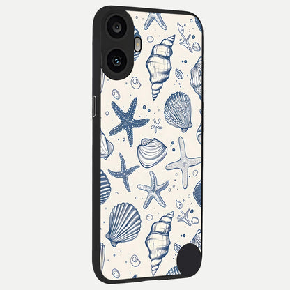  Blue Ocean Outline back cover For CMF Phone 1 slim fit glass case with vibrant aesthetic design