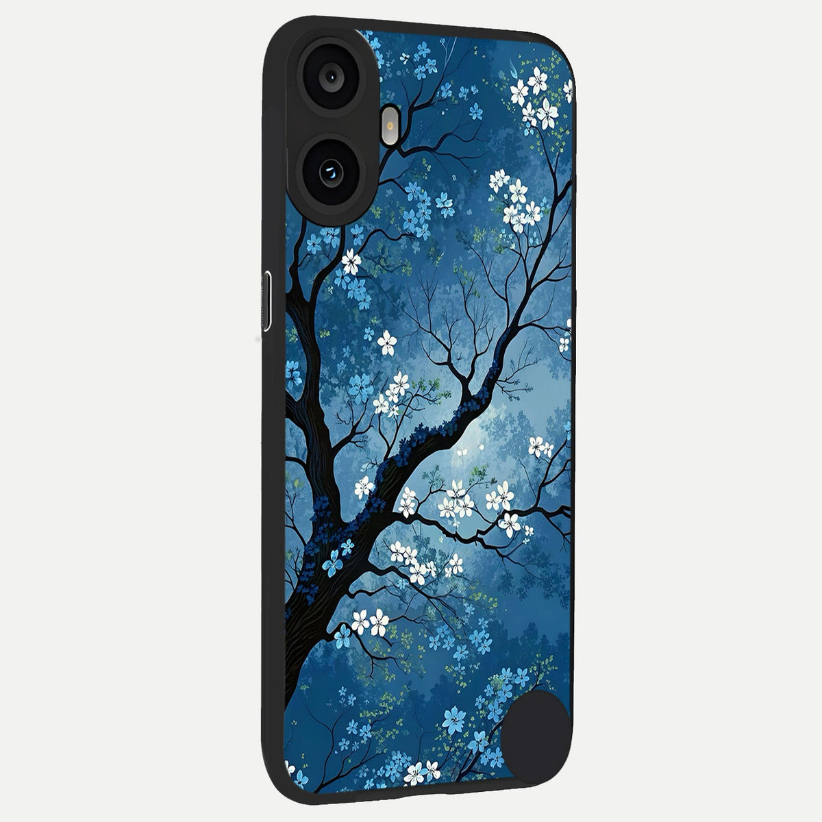  Blue Tree Serenity back cover For CMF Phone 1 slim fit glass case with vibrant aesthetic design