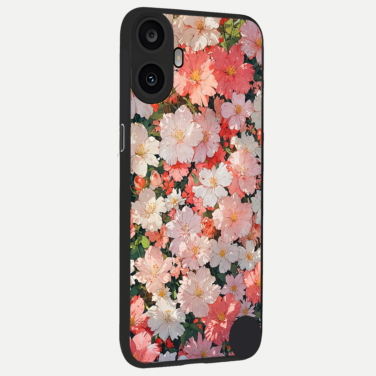  Blush Bloom Field back cover For CMF Phone 1 slim fit glass case with vibrant aesthetic design
