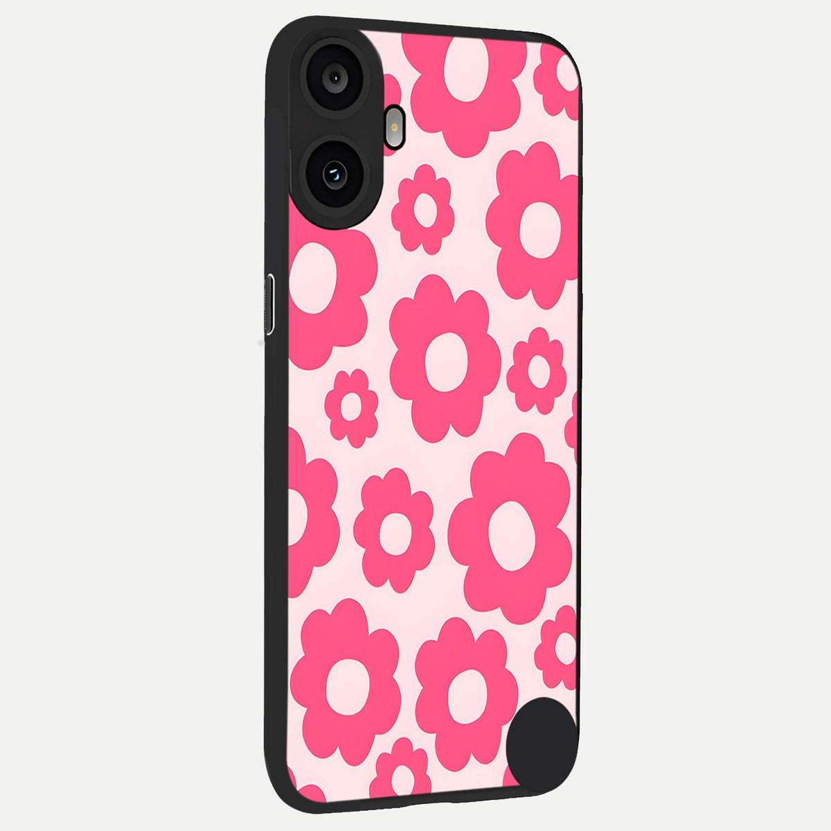  Blush Flower Pop back cover For CMF Phone 1 slim fit glass case with vibrant aesthetic design
