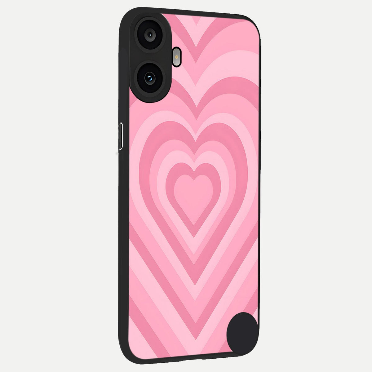 Blush Heart Waves back cover For CMF Phone 1 slim fit glass case with vibrant aesthetic design