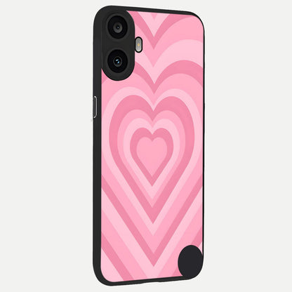  Blush Heart Waves back cover For CMF Phone 1 slim fit glass case with vibrant aesthetic design