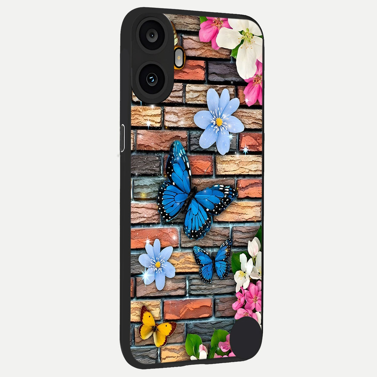  Brick Bloom Flight back cover For CMF Phone 1 slim fit glass case with vibrant aesthetic design