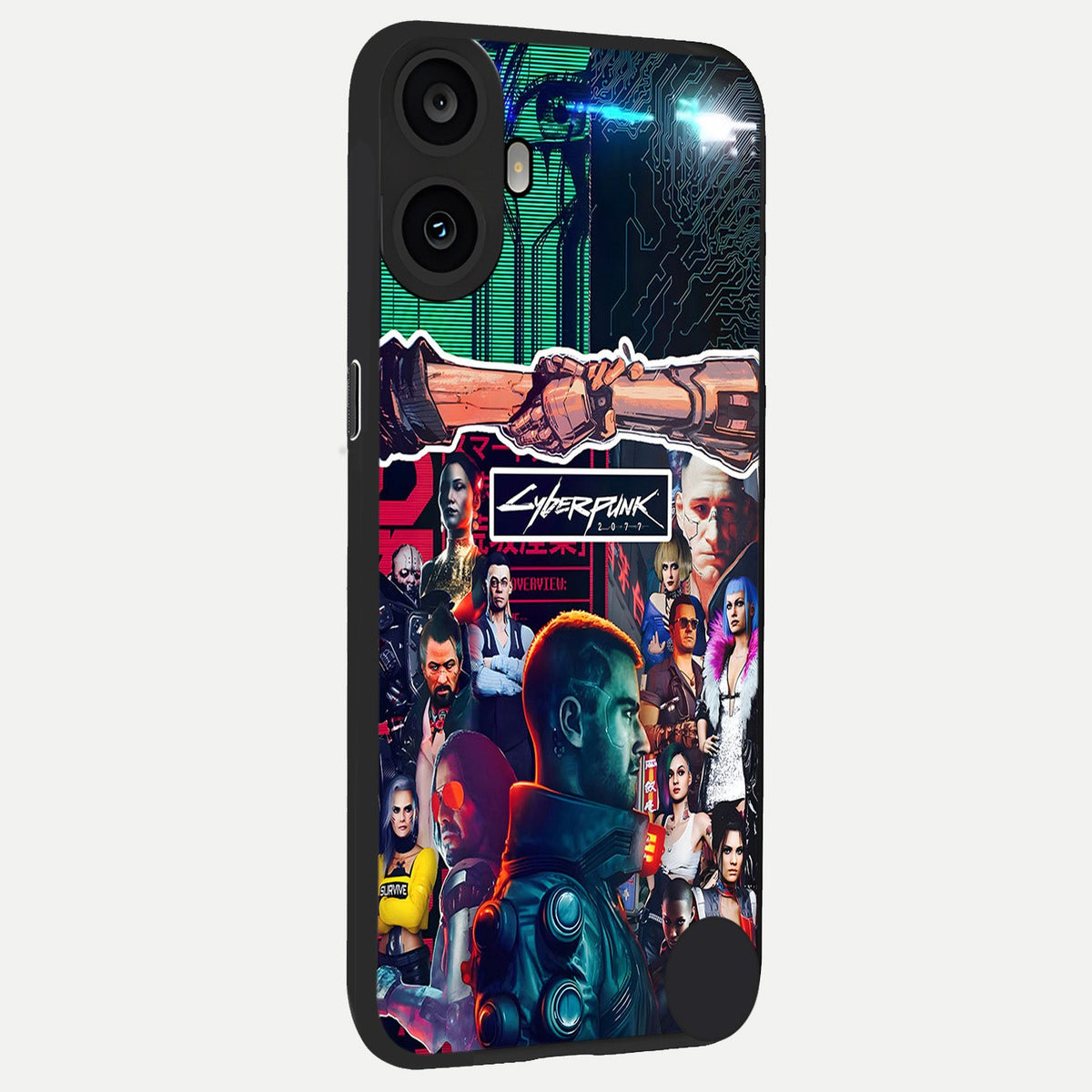  CYBERPUNK Legacy back cover For CMF Phone 1 slim fit glass case with vibrant aesthetic design