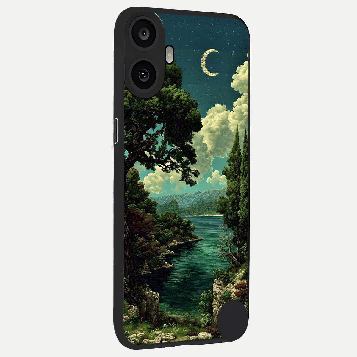  Celestial Lake Peace back cover For CMF Phone 1 slim fit glass case with vibrant aesthetic design