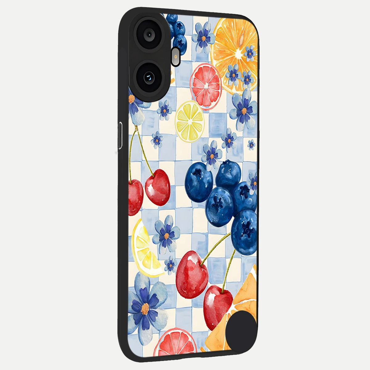  Citrus Bloom Joy back cover For CMF Phone 1 slim fit glass case with vibrant aesthetic design