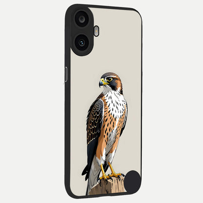  Clever Eagle back cover For CMF Phone 1 slim fit glass case with vibrant aesthetic design