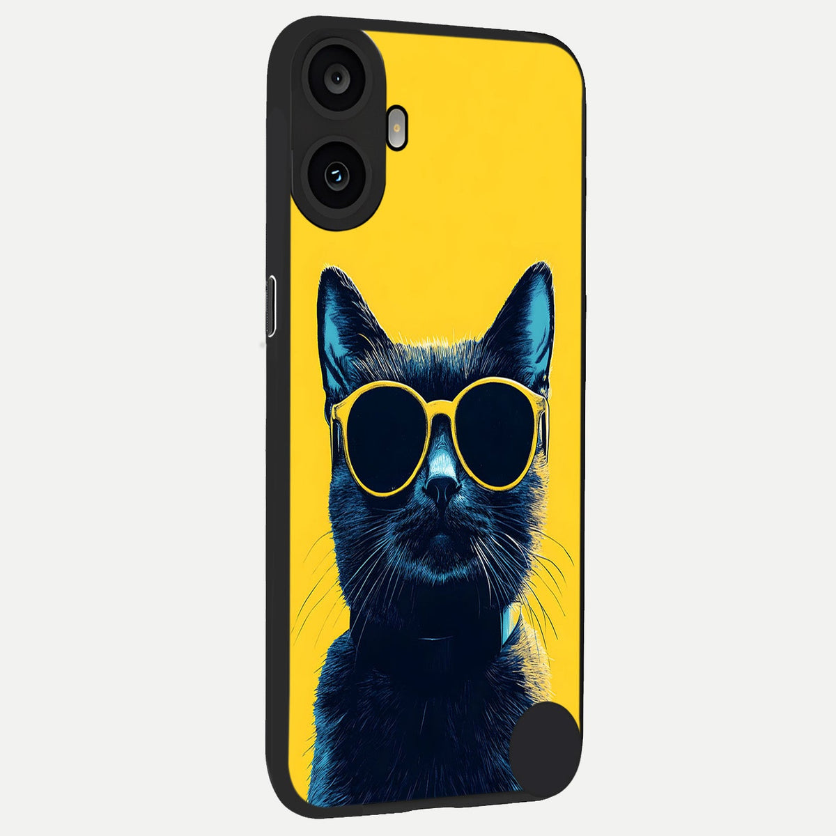  Cool Cat Vibes back cover For CMF Phone 1 slim fit glass case with vibrant aesthetic design