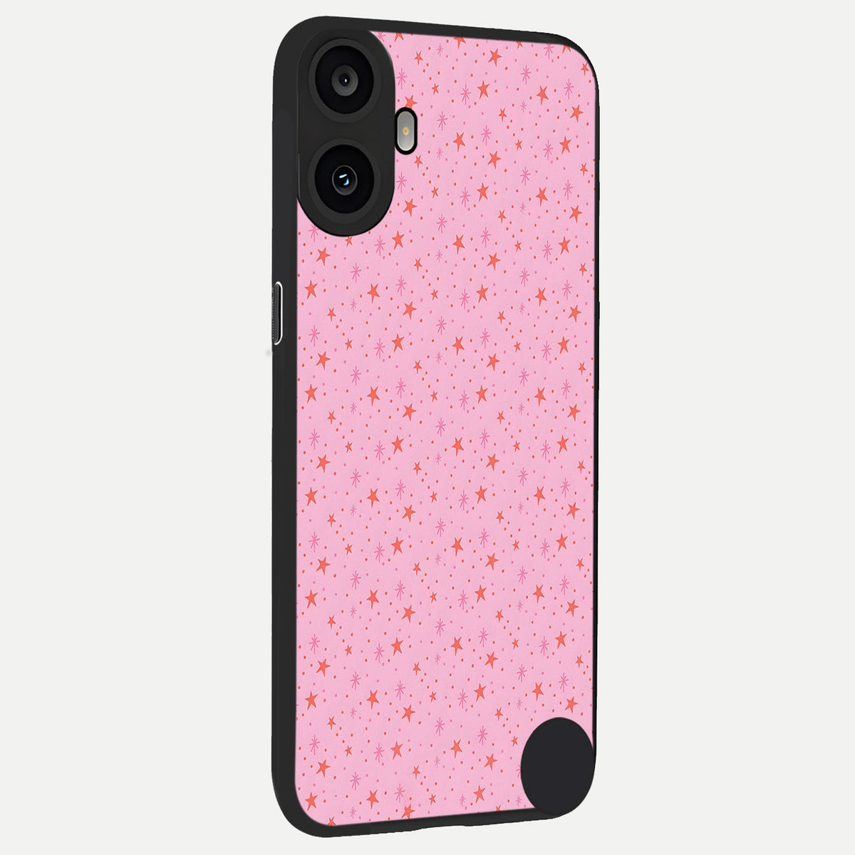  Cosmic Pink Sparkle back cover For CMF Phone 1 slim fit glass case with vibrant aesthetic design