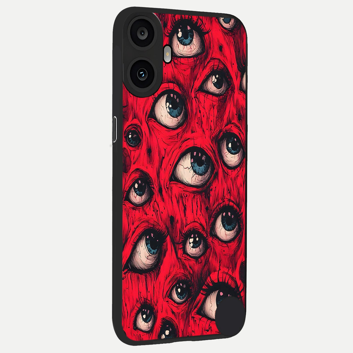  Crimson Watch Eyes back cover For CMF Phone 1 slim fit glass case with vibrant aesthetic design