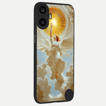  Divine Light Angel back cover For CMF Phone 1 slim fit glass case with vibrant aesthetic design