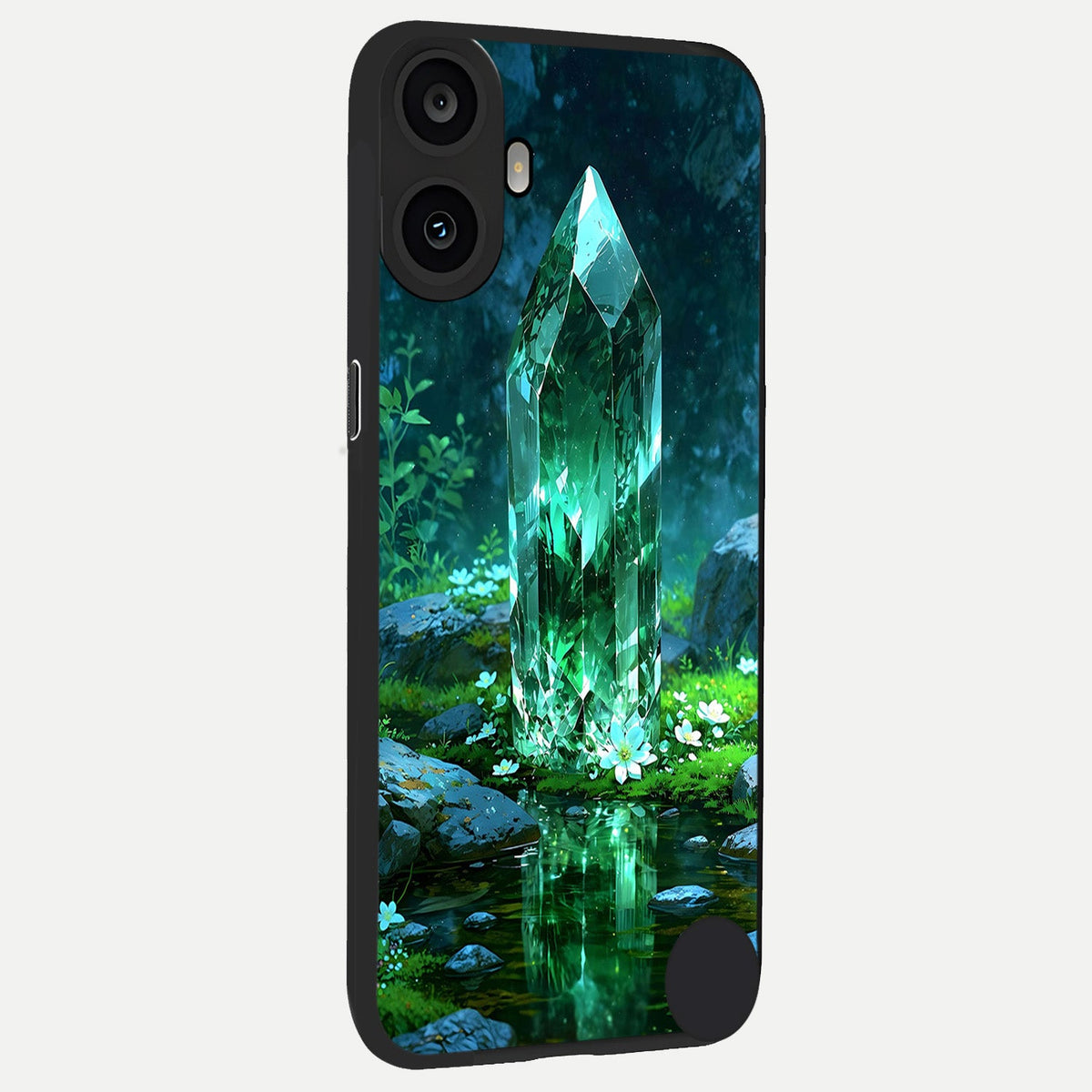  Emerald Light Crystal back cover For CMF Phone 1 slim fit glass case with vibrant aesthetic design