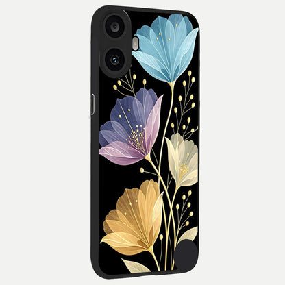 Flower Bloom Glow back cover For CMF Phone 1 slim fit glass case with vibrant aesthetic design