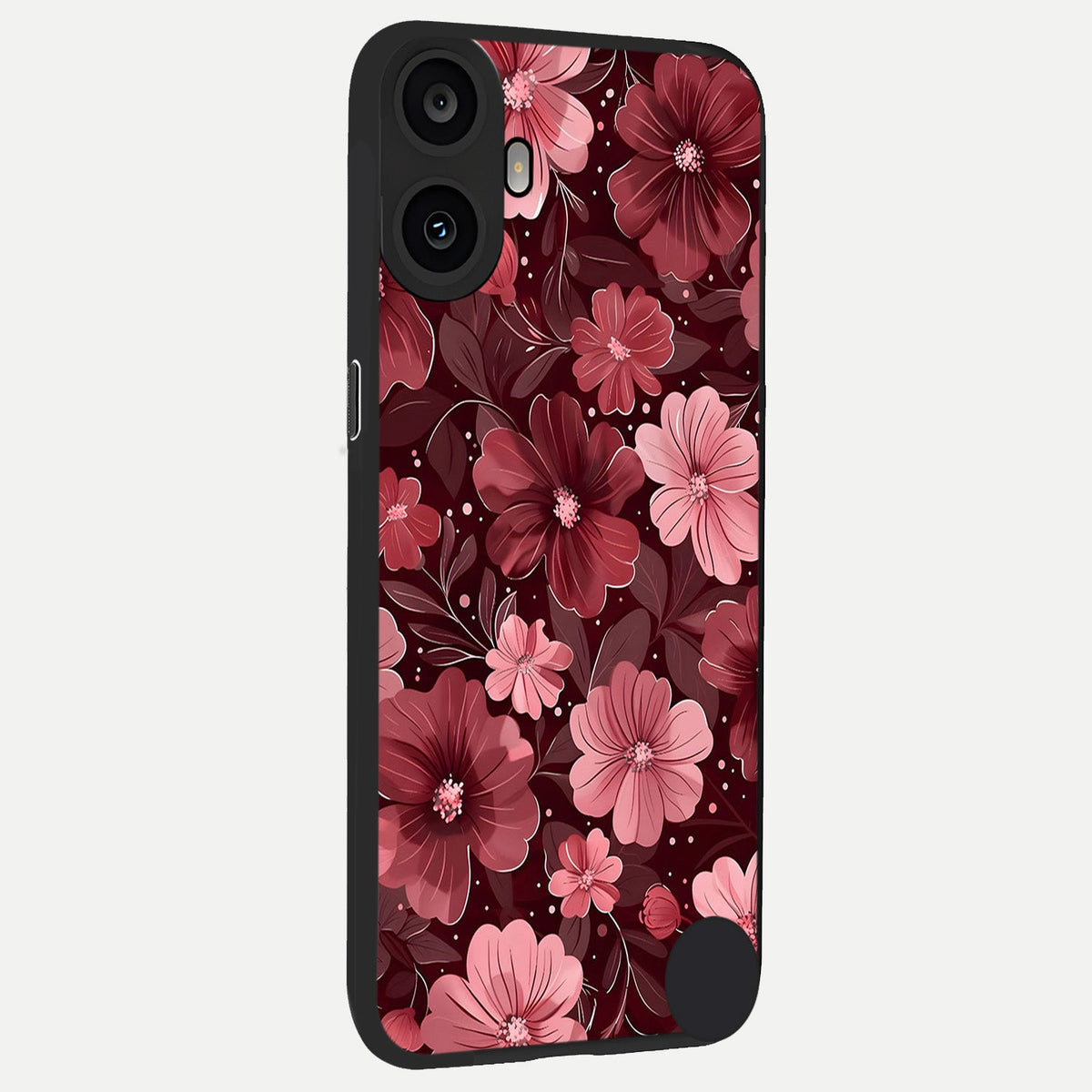  Flower Blush Bloom back cover For CMF Phone 1 slim fit glass case with vibrant aesthetic design