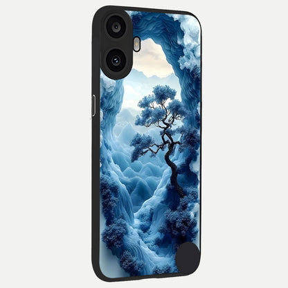  Frozen Serenity Gate back cover For CMF Phone 1 slim fit glass case with vibrant aesthetic design