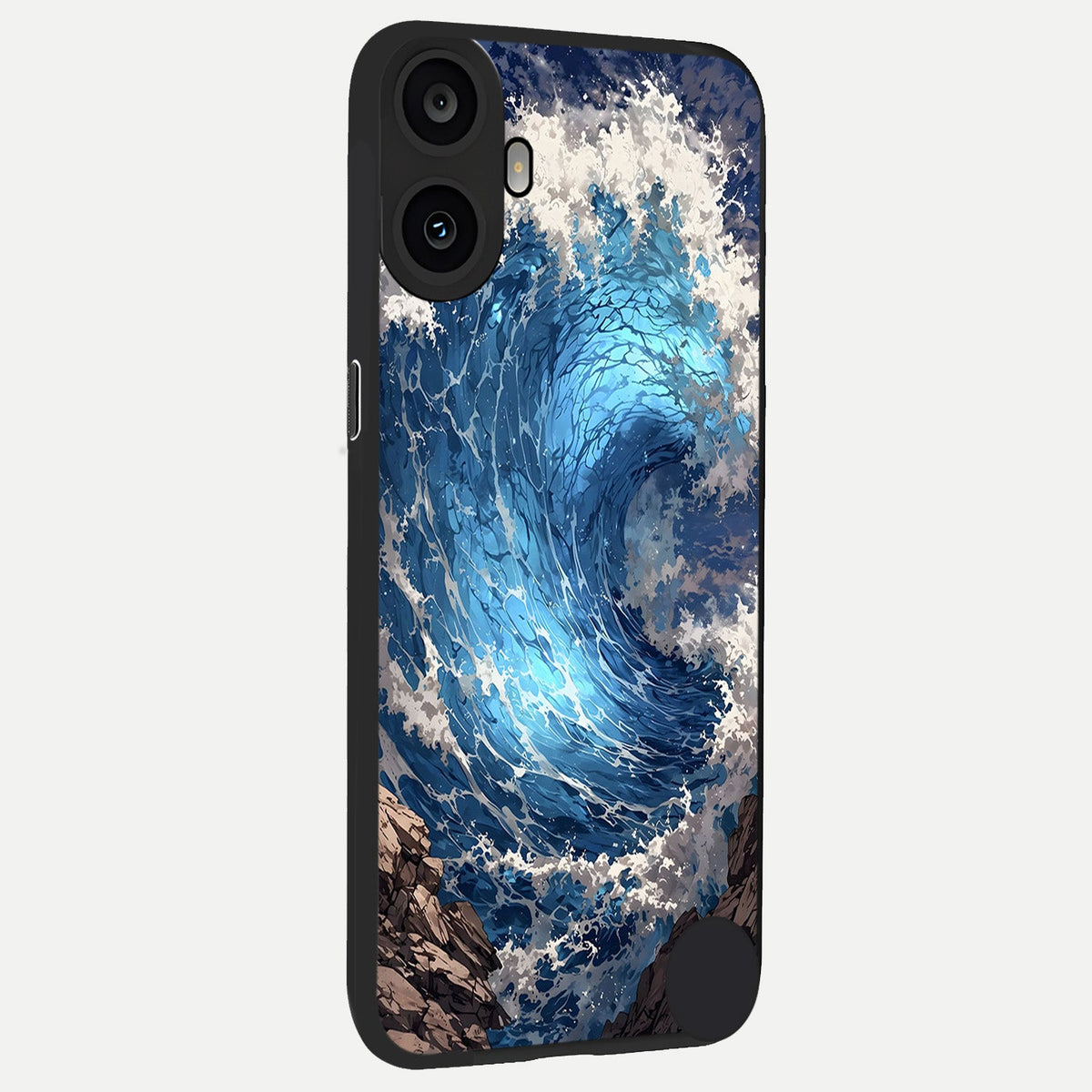  Giant Ocean Wave back cover For CMF Phone 1 slim fit glass case with vibrant aesthetic design