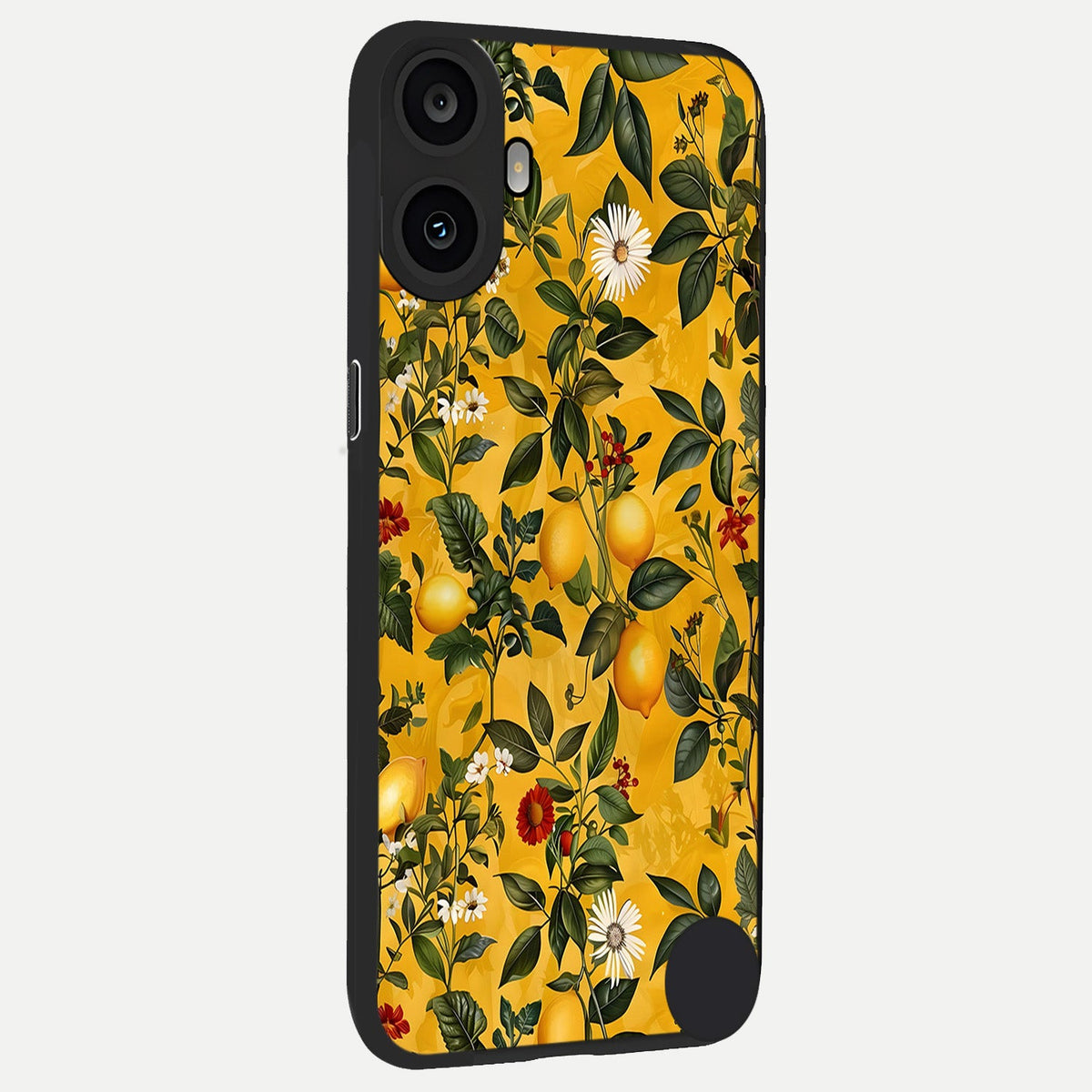  Golden Lemon Field back cover For CMF Phone 1 slim fit glass case with vibrant aesthetic design