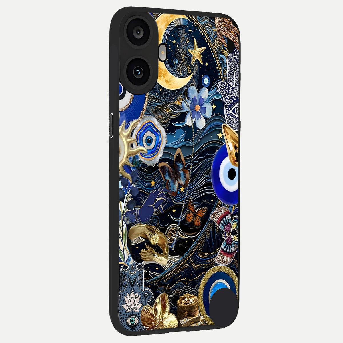  Golden Moon Magic back cover For CMF Phone 1 slim fit glass case with vibrant aesthetic design