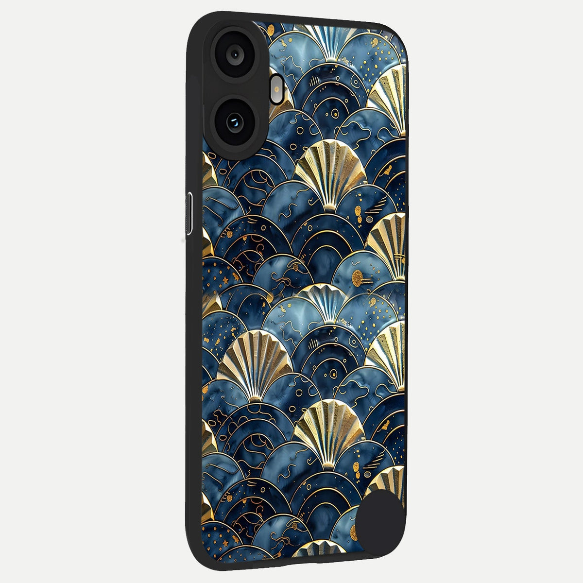  Golden Wave Luxe back cover For CMF Phone 1 slim fit glass case with vibrant aesthetic design