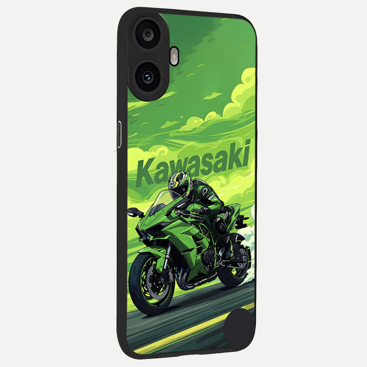  Greenery Sky back cover For CMF Phone 1 slim fit glass case with vibrant aesthetic design