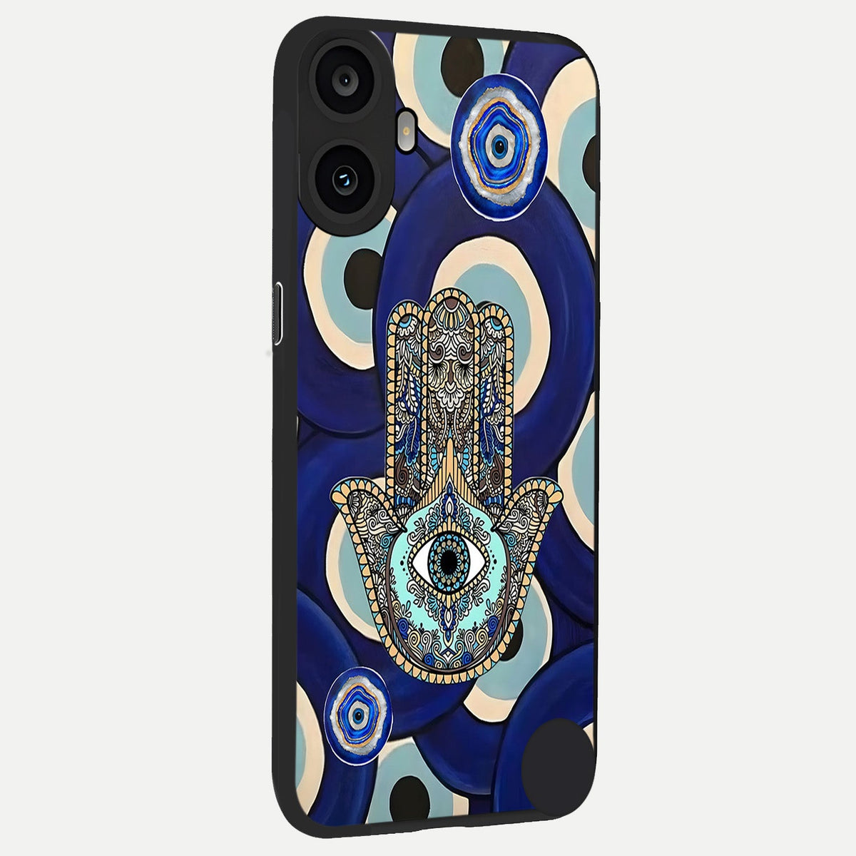  Hamsa Divine Guard back cover For CMF Phone 1 slim fit glass case with vibrant aesthetic design