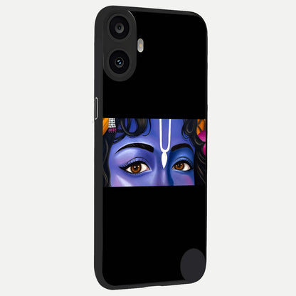  Krishna Eye back cover For CMF Phone 1 slim fit glass case with vibrant aesthetic design