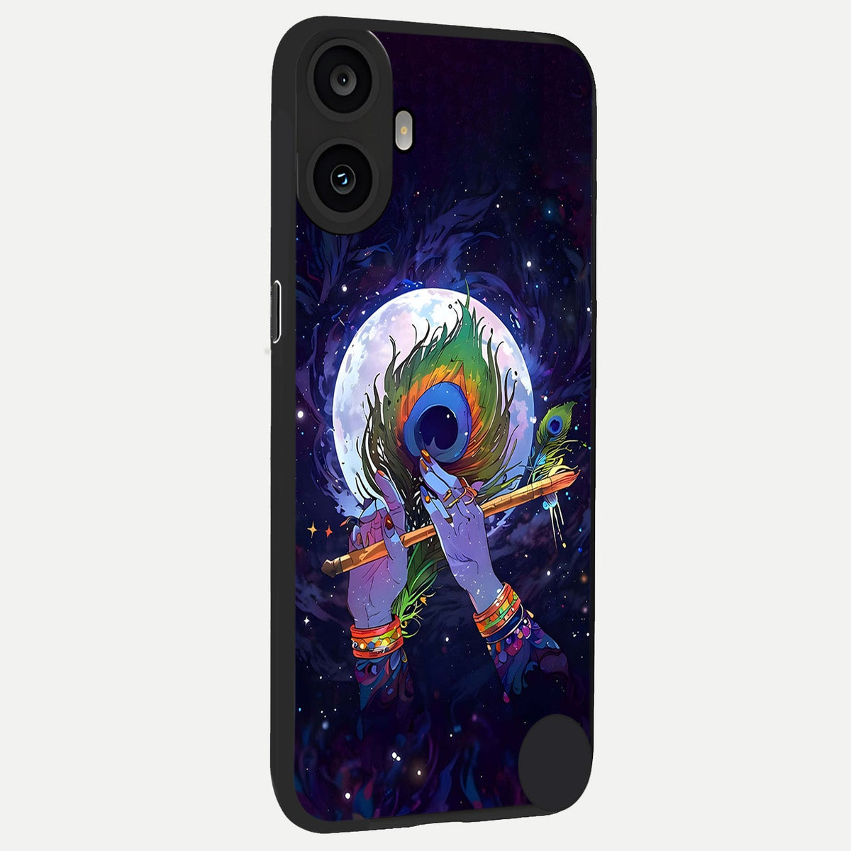  Krishna Hands Art back cover For CMF Phone 1 slim fit glass case with vibrant aesthetic design
