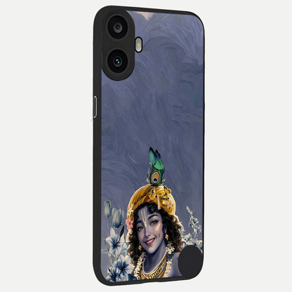  Lord Krishna back cover For CMF Phone 1 slim fit glass case with vibrant aesthetic design