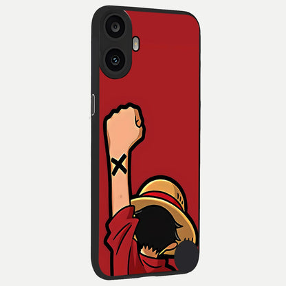  Luffy X Spirit back cover For CMF Phone 1 slim fit glass case with vibrant aesthetic design